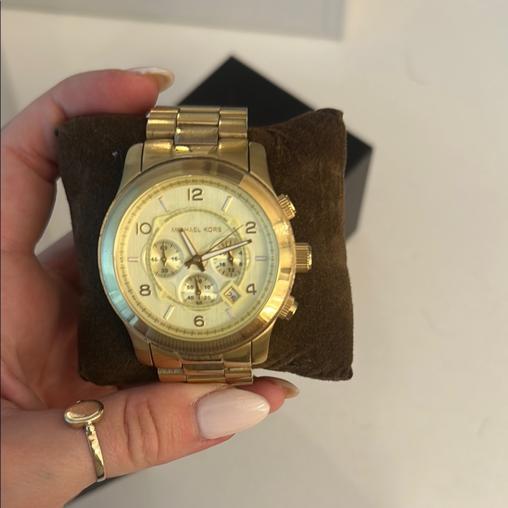 Michael Kors Gold-Tone Chronograph Watch